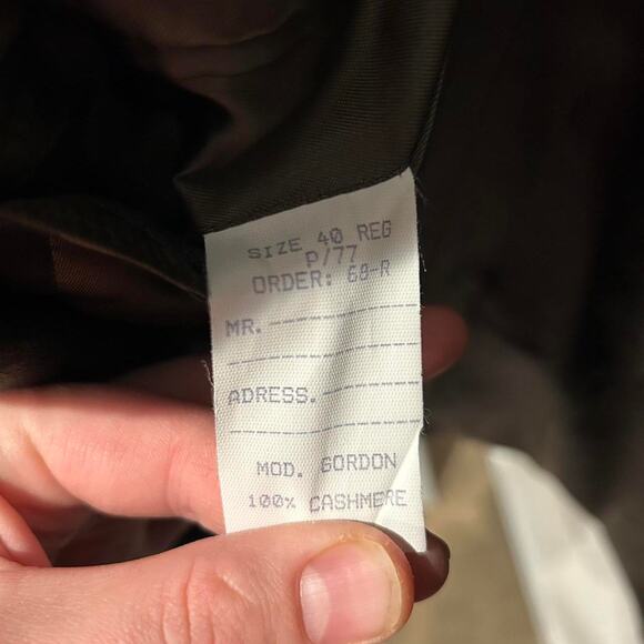 Dark green Jos A Bank cashmere suit/ sport jacket size 40 reg/ L J. Crew - Picture 7 of 8